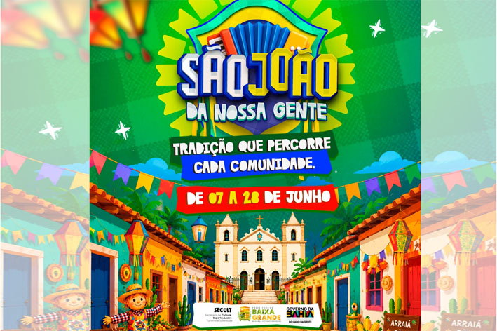 Prefeitura de Baixa Grande anuncia 12 dias de festa junina; datas e locais devem ser divulgados nos próximos dias