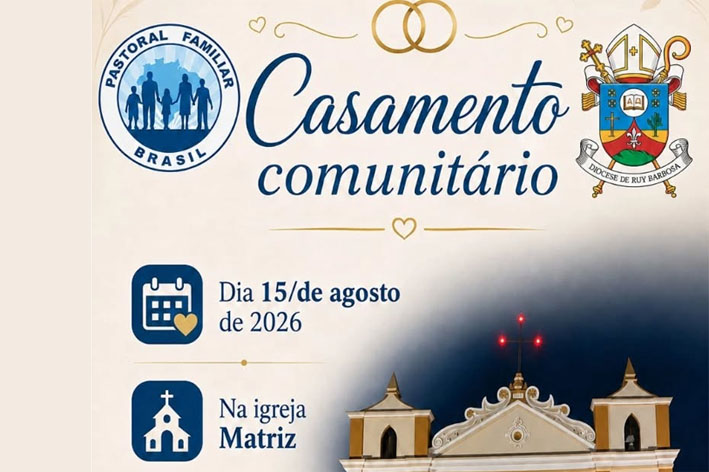 Paróquia de Baixa Grande realizará Casamento Comunitário em agosto