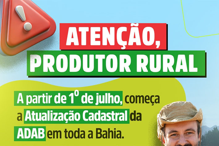 Inicia nesta quarta-feira a Campanha de Atualização Cadastral da ADAB