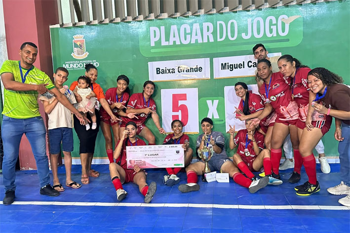 Com 4 gols de Lívia na final, Baixa Grande é campeã da Copa Regional de Futsal Feminino 2026