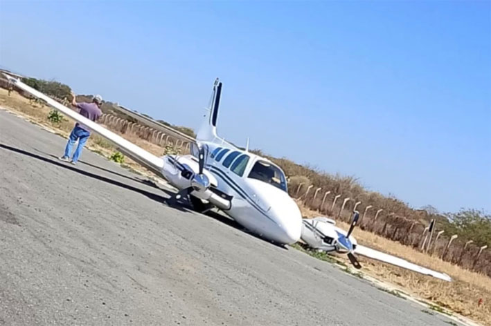 Aeronave utilizada pelo deputado Cláudio Cajado fez pouso de emergência em Irecê-BA