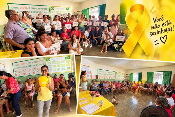 Prefeitura de Baixa Grande promove ação alusiva ao Setembro Amarelo em Lagoa do Cipó