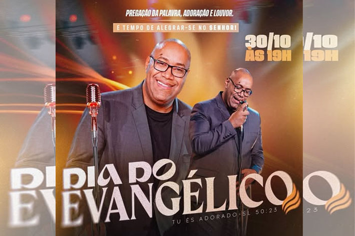 Cantor Gerson Rufino é confirmado para o Dia do Evangélico em Mairi